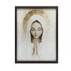 Modlitwa Maryi W Ciszy Modlitwa Maryi W Ciszy, 40X50 Cm, Rama Aluminiowa Złota, Papier Matowy 230 Gsm