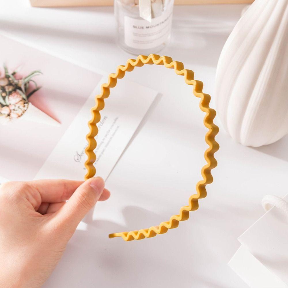 Headdress Teeth Wave Hair Hoop Korean Style Non-slip Hairband Retro Teeth Matte Hair Hoop Girls