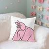 Funny Cute Pink Bunny Pillow Case Pillows For Cover Home Decor Items Living Room Decoration Cushion Covers