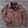 Китайский размер коричневый черный настоящая коровья кожа M65 охотничья кожаная куртка мужская натуральная кожа пальто зимние карманы куртки