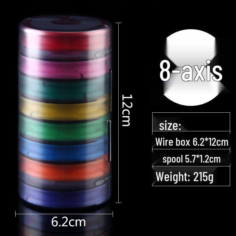 Радужная силиконовая многофункциональная коробка для катушек лески