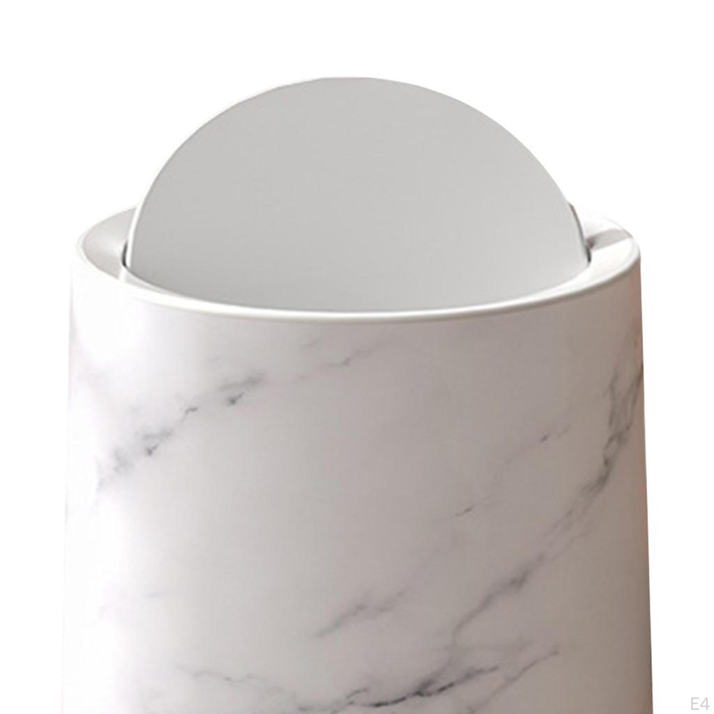 Elegant Marble Trash Receptacle for Home Or Office