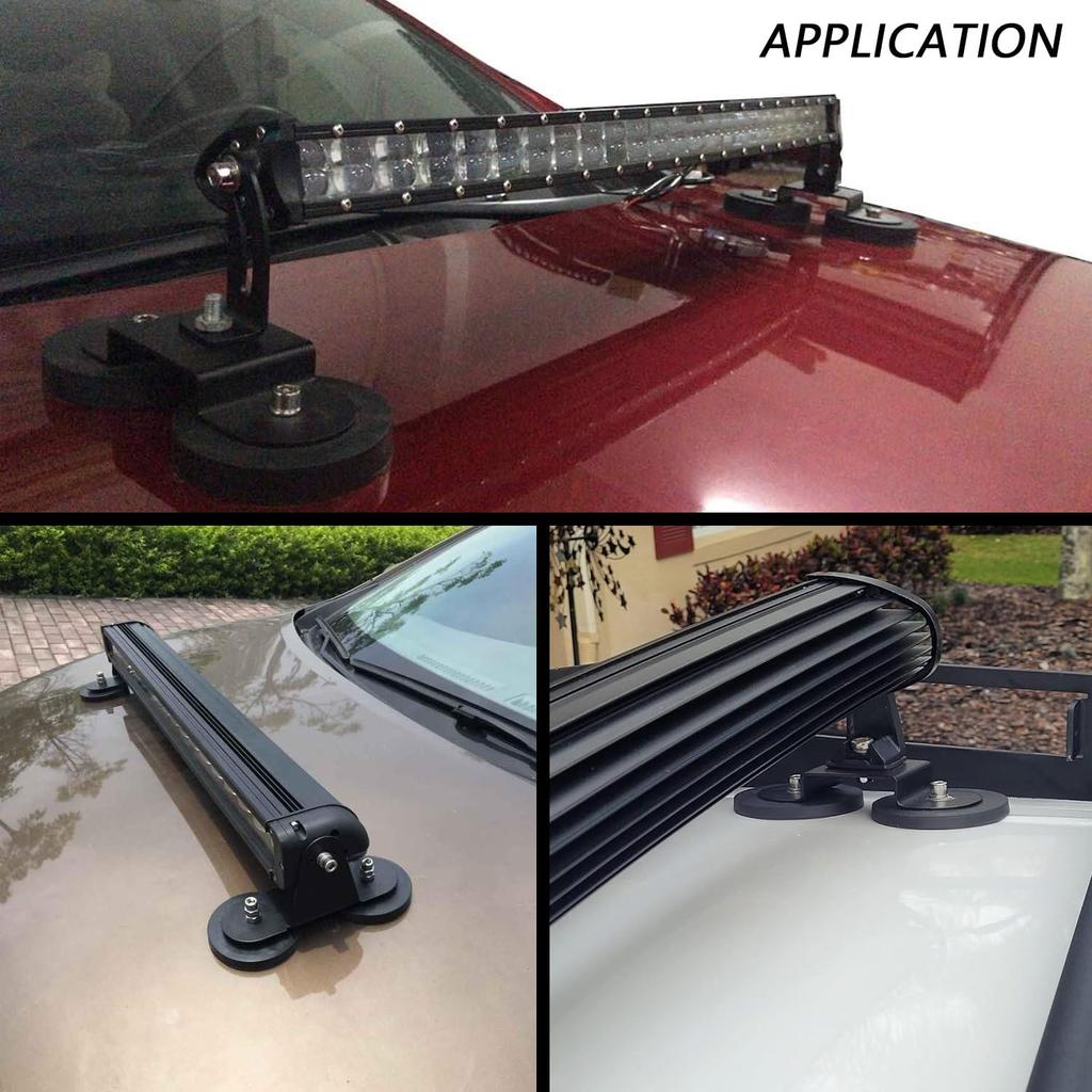 Магнитный кронштейн для крепления светодиодных балок, прочный кронштейн для легковых и грузовых автомобилей 4x4, яркий бар -C