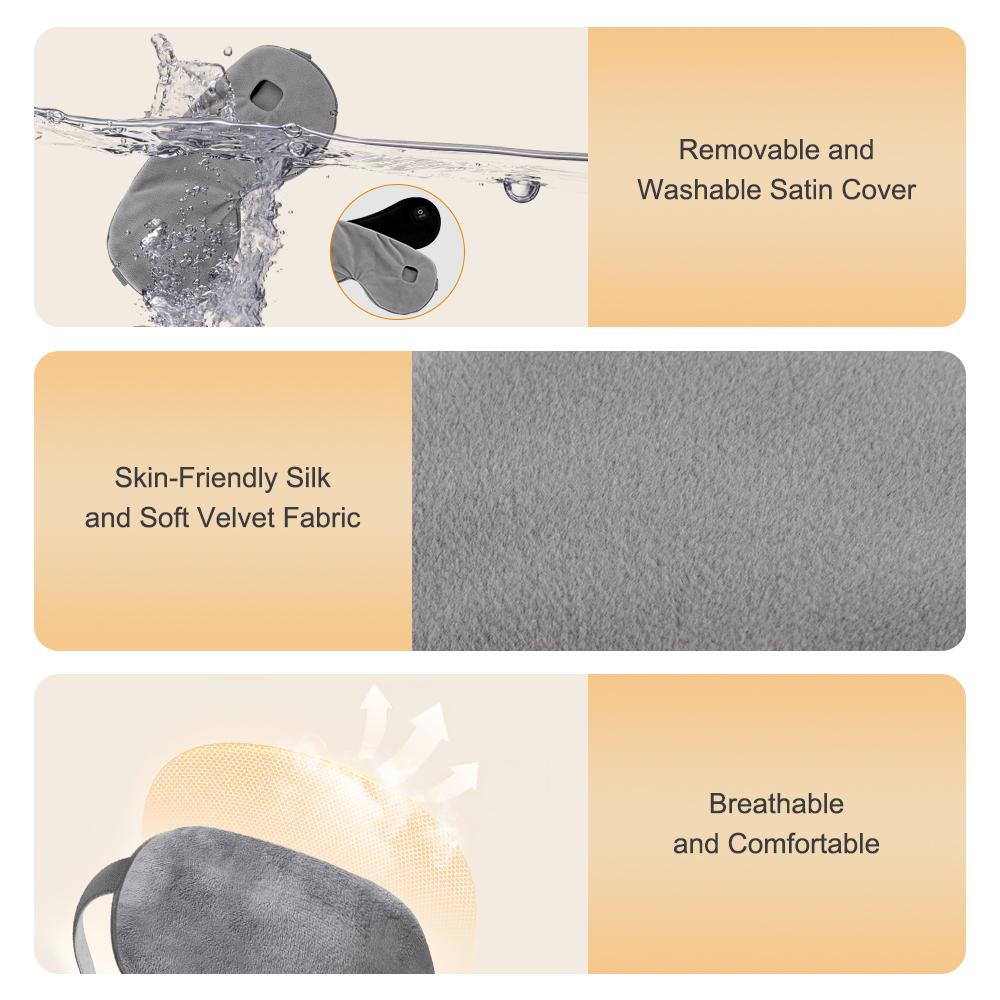 Электрическая маска для глаз с подогревом, горячий компресс, маска для сна, снимает напряжение глаз, сухость глаз, снимает усталость, маска для сна, уход за глазами