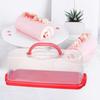 Plastic Cake Box with Foldable Handle Pastry Storage Boxes Dessert Container Cover Case Serving Tray for Travel Cake Acce