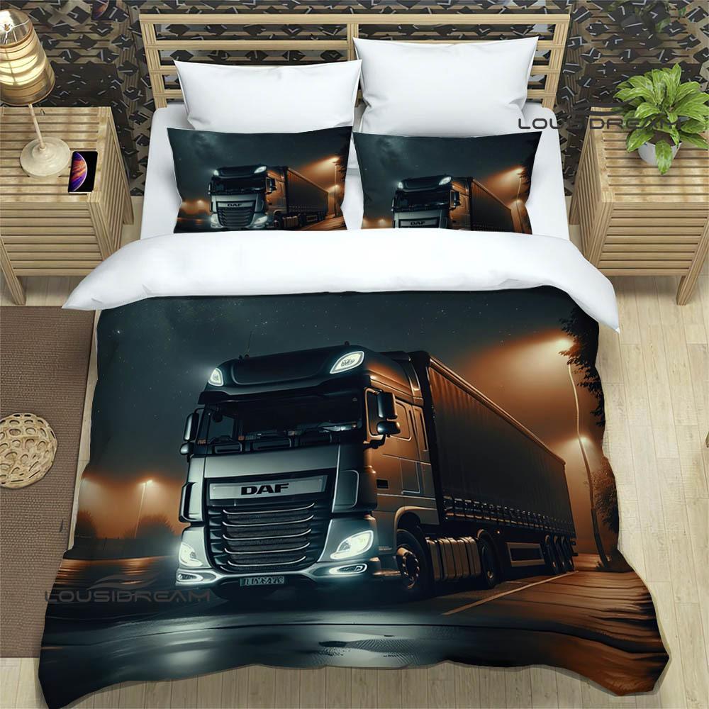 3D D-DAF truck Retro printed Bedding Sets exquisite bed supplies set duvet cover comforter set bedding set luxury birthday gift