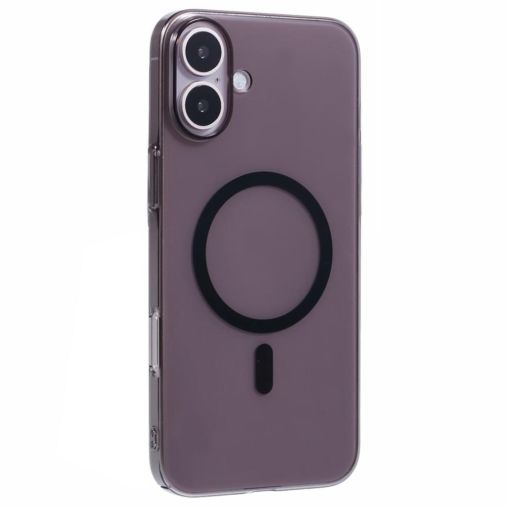 For iPhone 16 Plus Magnetic Case Slim Shockproof Hard PC Clear Phone Cover