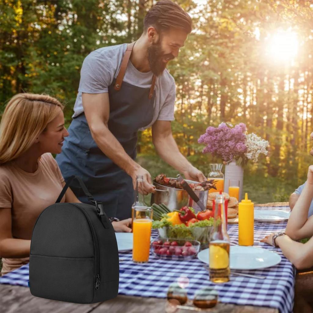 Camping Fan Carry Bag Anti-Drop Cooling Fan Storage Case Multipurpose Electronics Organizer Portable Storage Case with Zipper