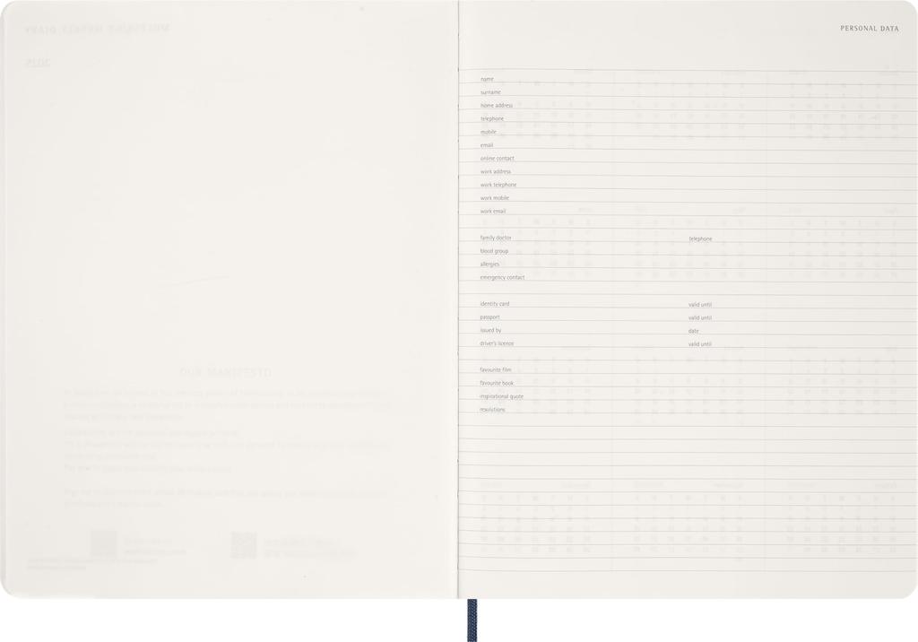 Moleskine 2025 Planner, July Start, 12-Month Spiral Academic Diary, Large Size (13cm W X 21cm H), Kiwi, DHSPK5212AMWH3Y26