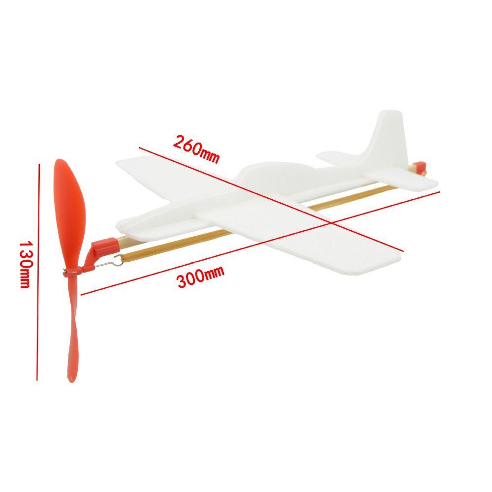 300*260mm DIY Airplane Model Rubber Bands Power Hand Throw Aircraft Toy  for Kids Outdoor