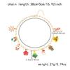 Женское ожерелье с подвеской в виде Санта-Клауса, снежинки и лося, стильное и изысканное рождественское украшение, подарки