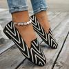 New Knitted Breathable Color Matching Light Mouth Single Shoes Women's Large Size Casual Flat Lazy Work Shoes Wish