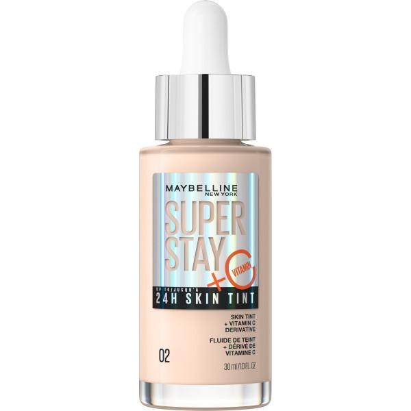 Maybelline Super Stay 24H Skin Tint Illuminating Face Foundation with Vitamin C No. 02 - 30ml