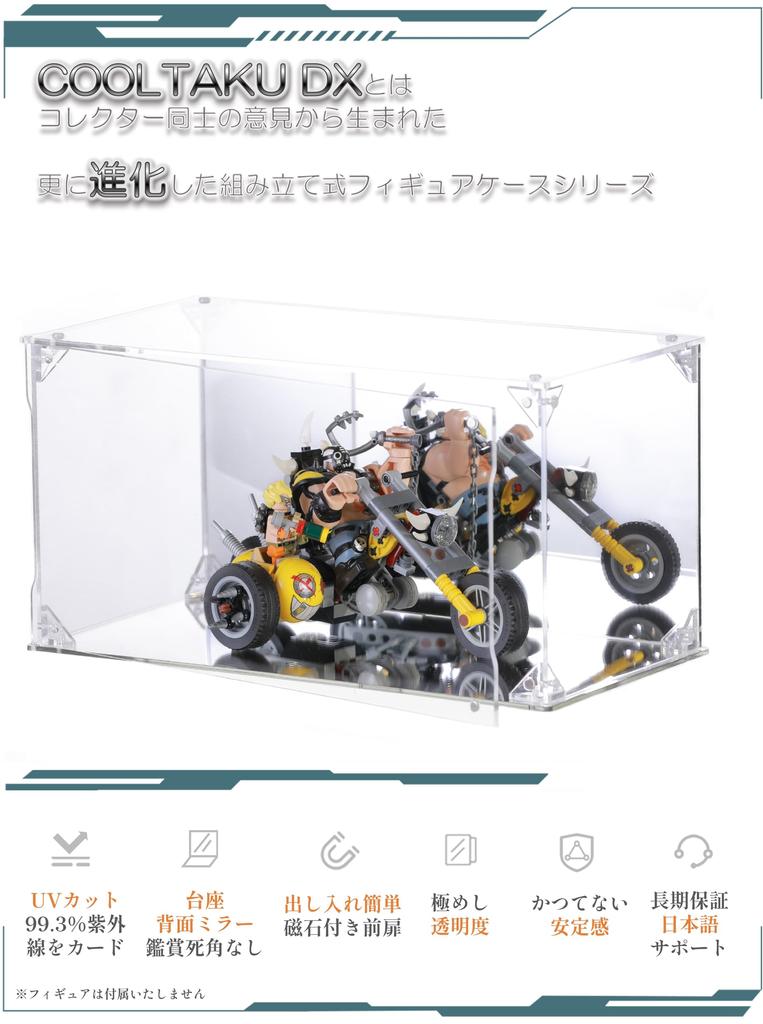 COOLTAKU Фигурка УФ Подставка Задняя Магнит Магнит Передняя Коллекция Больше Собрано Акриловая Витрина Ткань для Чистки Пятен в Комплекте 30 x Глубина 15 x Высота