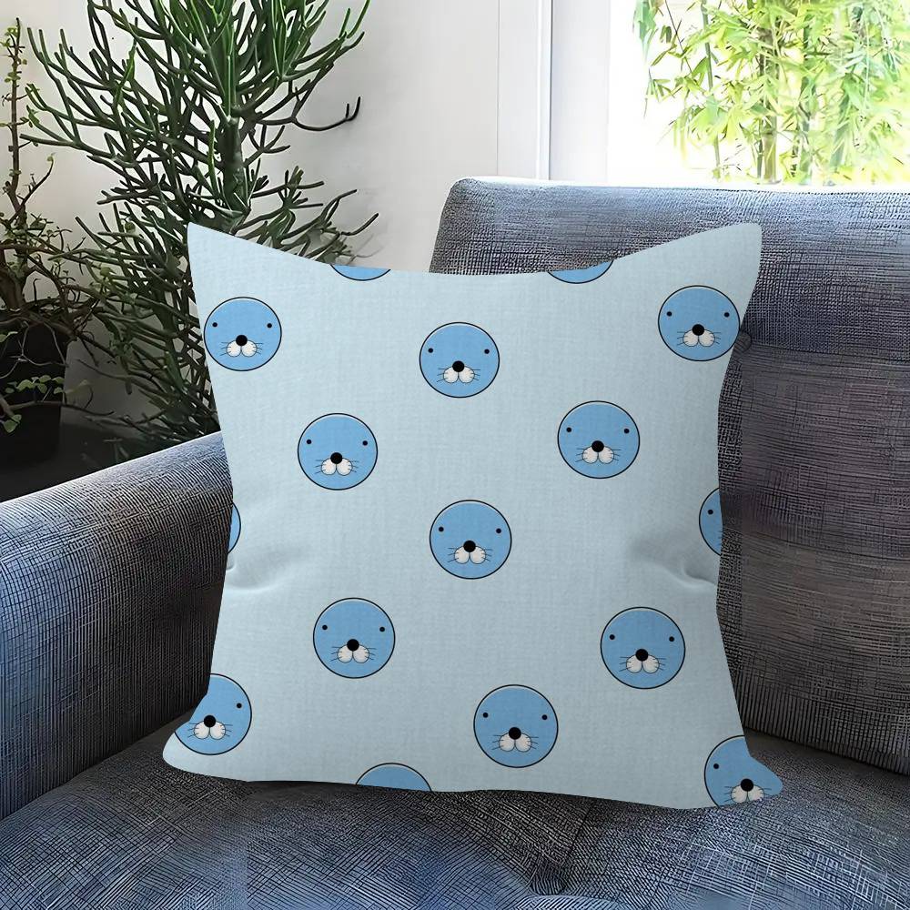 Cartoon Anime BBonobono Pillow Cushion Cover Pillowcase Living Room Sofa Home Decor Customized