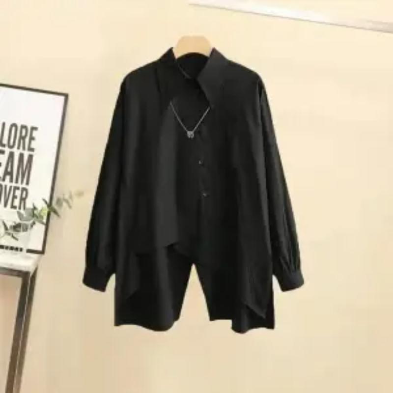 Женский летний костюм-рубашка с короткими рукавами, корейская версия свободного дизайна, повседневный костюм, красивый комбинезон, костюм из двух частей, цепочка для брюк