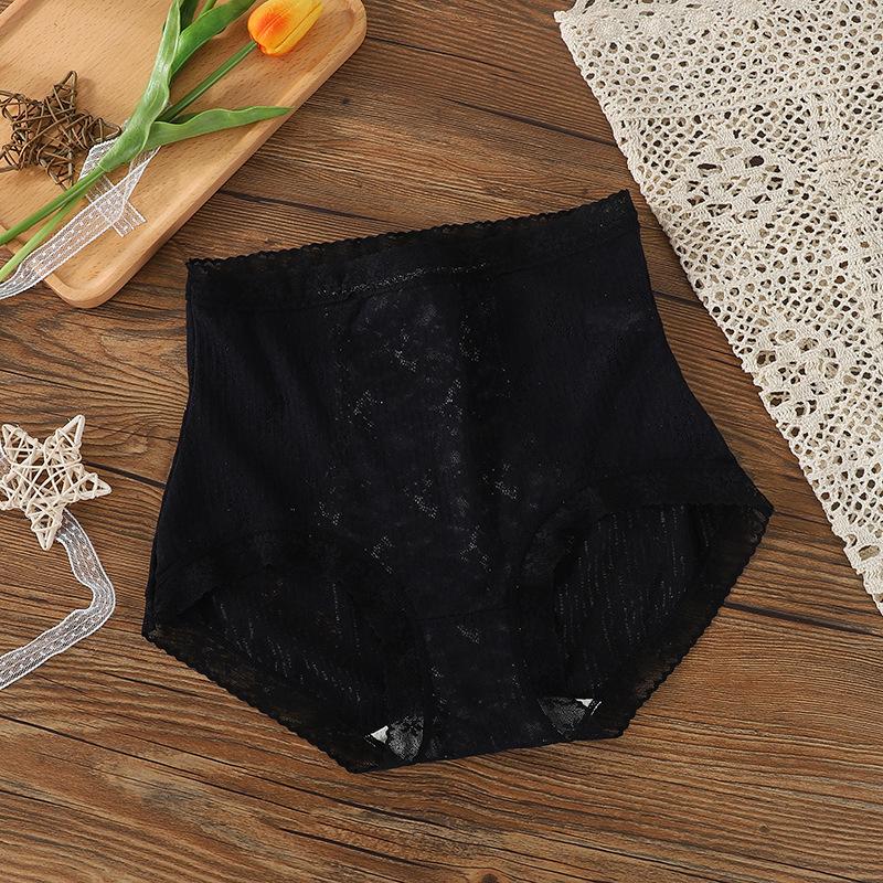High Waist Panties Women Lace Briefs Transparent Sexy Lingerie Female Knickers Seamless Butt Lift Underwear