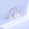 Yousheng 2 Pcs Women Open Ring Faux Pearl Opening Adjustable Polished Lightweight Electroplated Prom Party Index Finger Ring Irregular Lady Jewelry