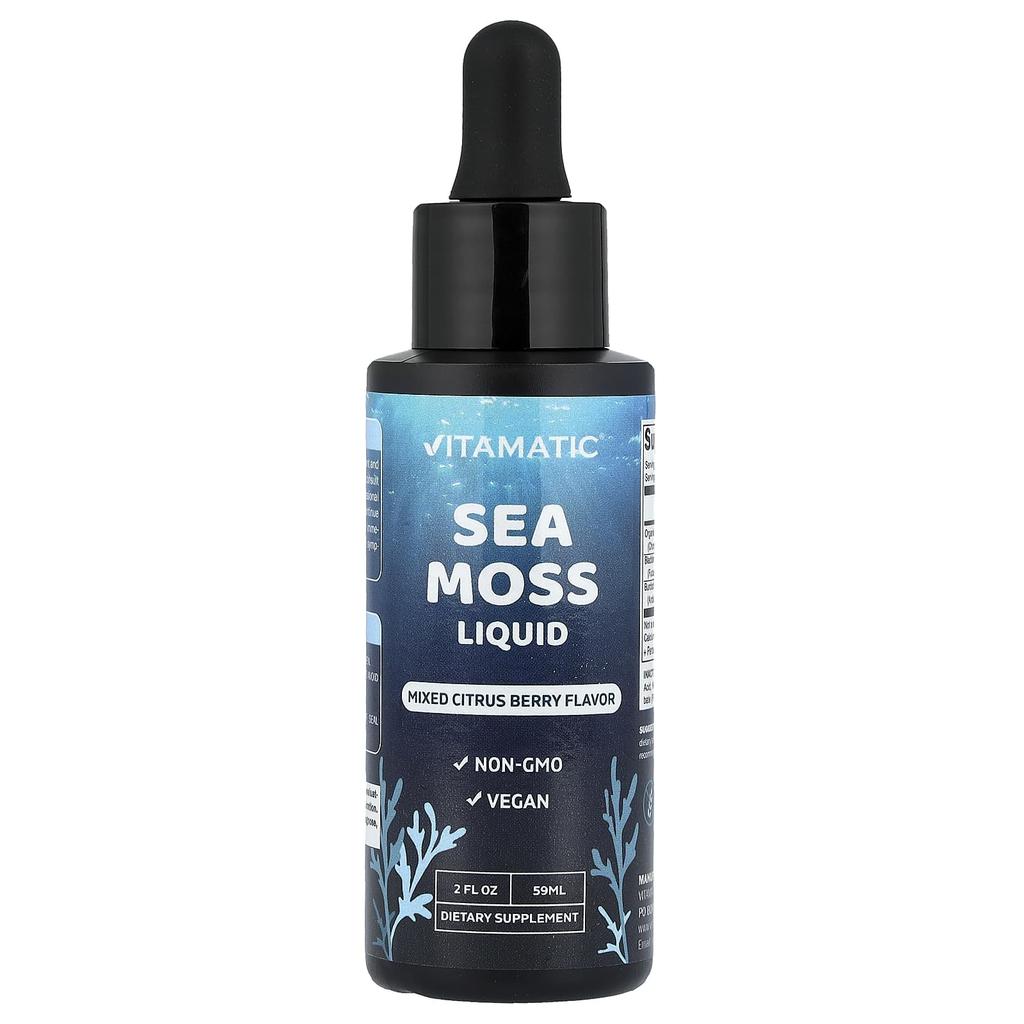 Vitamatic, Sea Moss Liquid, Mixed Citrus Berries, 59 ml (2 fl oz)