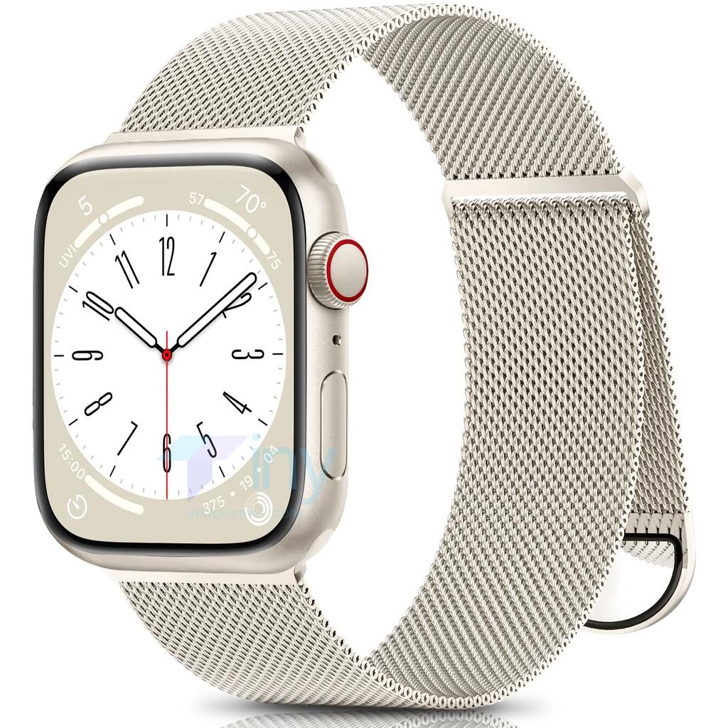 Металлический Миланский Петлевой Ремешок Для Apple Watch Ultra Ремешок 49мм 42мм 44мм 45мм 41мм Стальная Сетчатая Магнитная iWatch Серии 9/8/7/6/5/4/3/SE