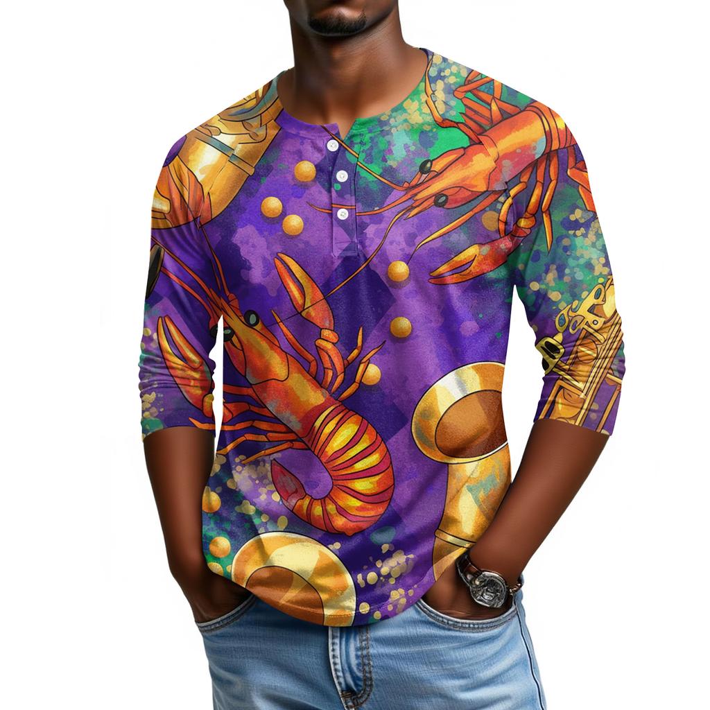 Мужской топ с рукавом реглан и рукавом три четверти