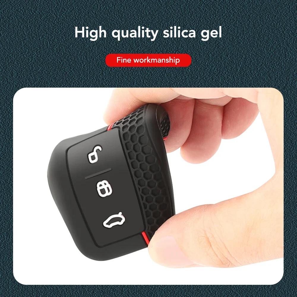 Silicone Remote Key Case Fob For Ford Focus Escape Kuga Mustang Edge Cover