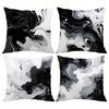 Black And Gold Brushstroke Art Pillowcasebedroom Living Room Sofa Home Decor Polyester Cushion Cover With Zipper