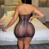 Sex Underwear Sexy Hip Skirt Neck Jacquard Perspective Mesh Garment Suspender Onesie