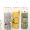 Cotton and Linen Waterproof Storage Hanging Bag, Multi-layer Hanging Pocket, Fabric, Miscellaneous Goods Storage Bag, Storage Bag, Household Goods