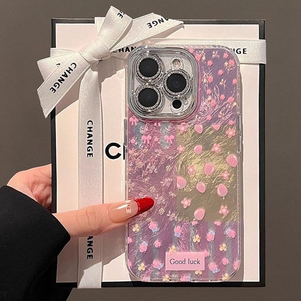 Fine Hole Glacier Pattern Mobile Phone Case Internet Celebrity Goddess Frosted All-inclusive Couple Cooling Frosted Translucent Simple Style