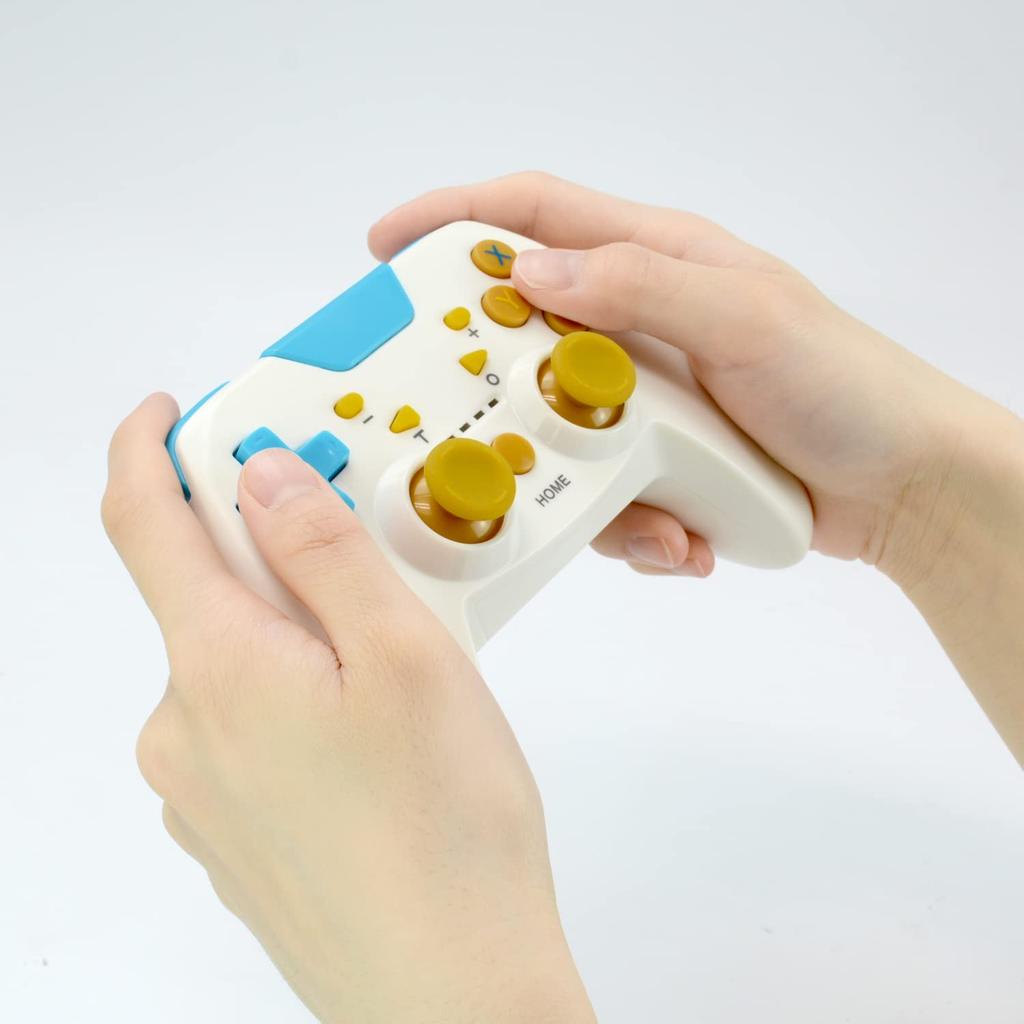 Wireless Controller for Nintendo Switch Symmetry Pad ProSW White X Sky Switch "Wireless (off Blue)" -