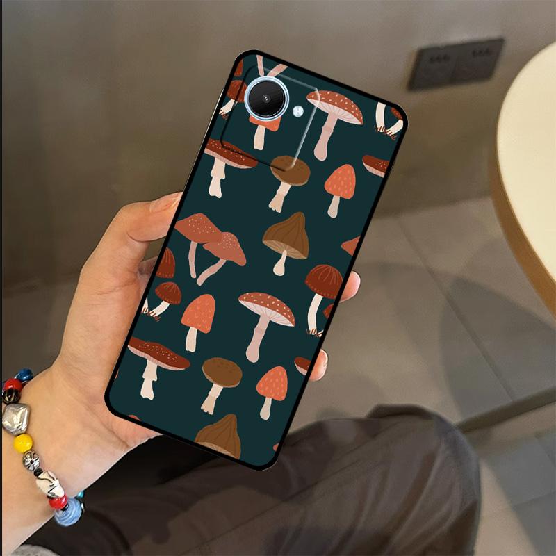 Чехол с узором грибов для Realme C63 C61 C55 C51 C53 C25 C65 C67 C71 C75 GT6 GT7 Pro 11 12 13 14 15 Pro Plus