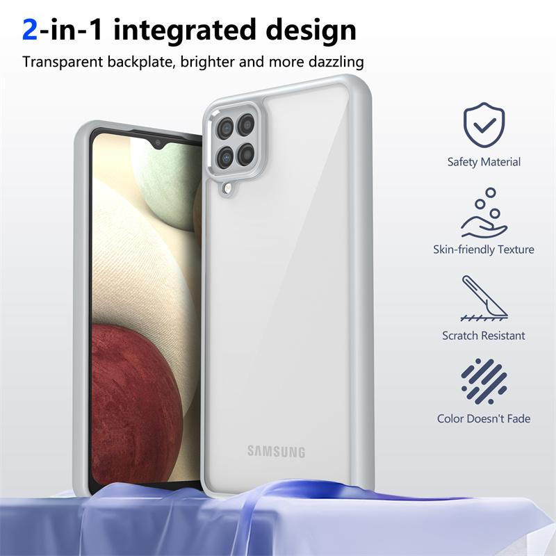 Противоударная прозрачная задняя крышка из ПК для Samsung Galaxy A12 A22s A32 A52s M32 A13 A23 A33 A53 M13 M23 M33 M53 Чехол Силиконовая защита
