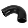 X AUTOHAUX 1pcs 54mm/2.13" ID 90mm/3.54" Length 135 Degree Black Car Silicone Hose Hose Universal