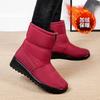 Winter Shoes Fo Women Waterproof Snow Boots Warm Plush Ankle Boots Front Zippers Non-slip Plus Size 35-44 Platform Boots