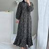 ZANZEA Women Floral Print Loose Casual Long Sleeve Dress