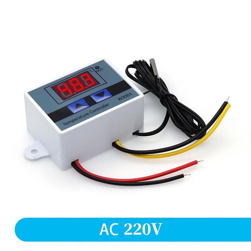 W3001 110V 220V 12V 24V Цифровой регулятор температуры Термостат Терморегулятор Аквариум Инкубатор Водонагреватель Регулятор температуры