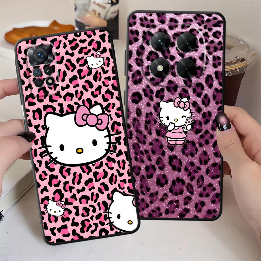 Чехол для телефона Leopard Hello K-Kittys для Xiaomi Redmi Note 14 12S A4 A5 10 12 11 Pro 11S 14C 13 Pro Plus A1 A2 A3 K40 K80 12C