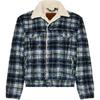 Levis Plaid Loose Fit Long Sleeve Jacket Men Jackets Blue 79129-0025