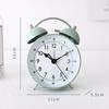 4 Inch Alarm Clock Simple Nordic Metal Table Clocks Home Bedside Mute Needle Clock Students Morning Gets Up