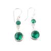 Chrome Diopside Gemstone 925 Sterling Silver Handmade Jewelry Wedding Earrings EE-160-2