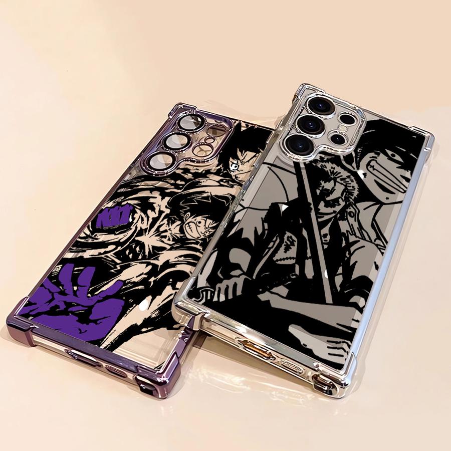 Anime Ones Pieces Clear Cover Phone Case for Samsung Galaxy S21FE s24fe S22 Ultra s24ultra S23 S25 Plus S24 S20 FE S25 Ultra