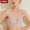 Новое нижнее белье весны и лета, женский бюстгальтер без стального кольца, хлопковый французский бесшовный бюстгальтер пуш-ап, женский бюстгальтер с тонкой чашкой