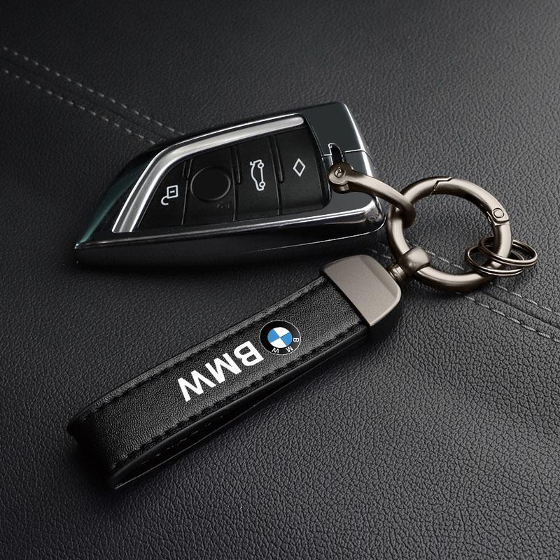 Кожаный брелок с эмблемой автомобиля, аксессуары для ключей авто Для BMW G30 G32 G01 M3 M4 M5 G42 G30 G02 G05 G06 G07 G26 G23 G22 F40 F20 G08 X1