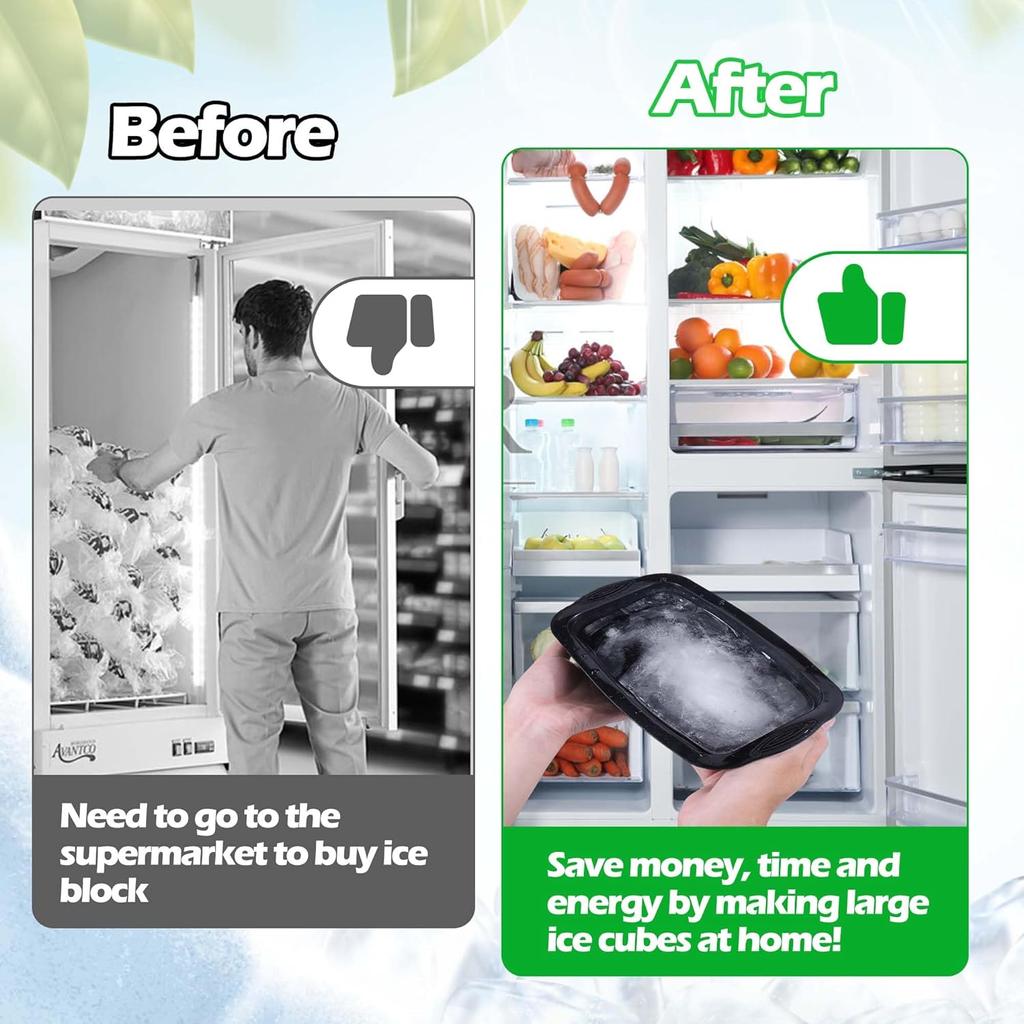 1/3/5 шт. очень большая силиконовая форма для льда ящик эффективная замораживающая ледяная ванна большая форма для кубиков льда ведро для льда форма для блоков льда