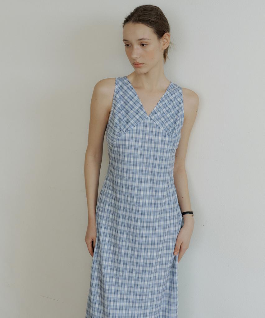 Otte Luna Check Bustier Ops_Check Blue