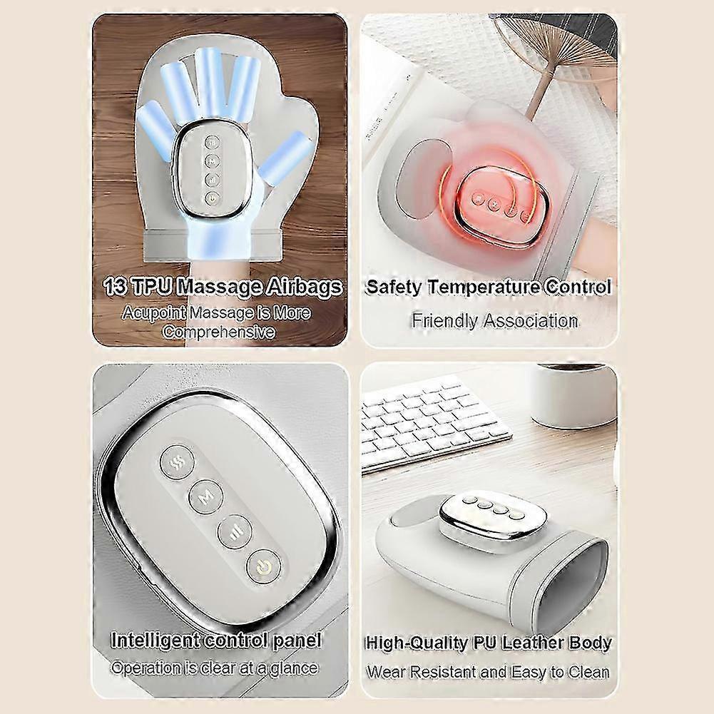 Hand Massager with Heat and Compression, 3-in-1 Professional Hand Massagers for Arthritis and Carpal Tunnel Relief, Holiday Gift for Women Men