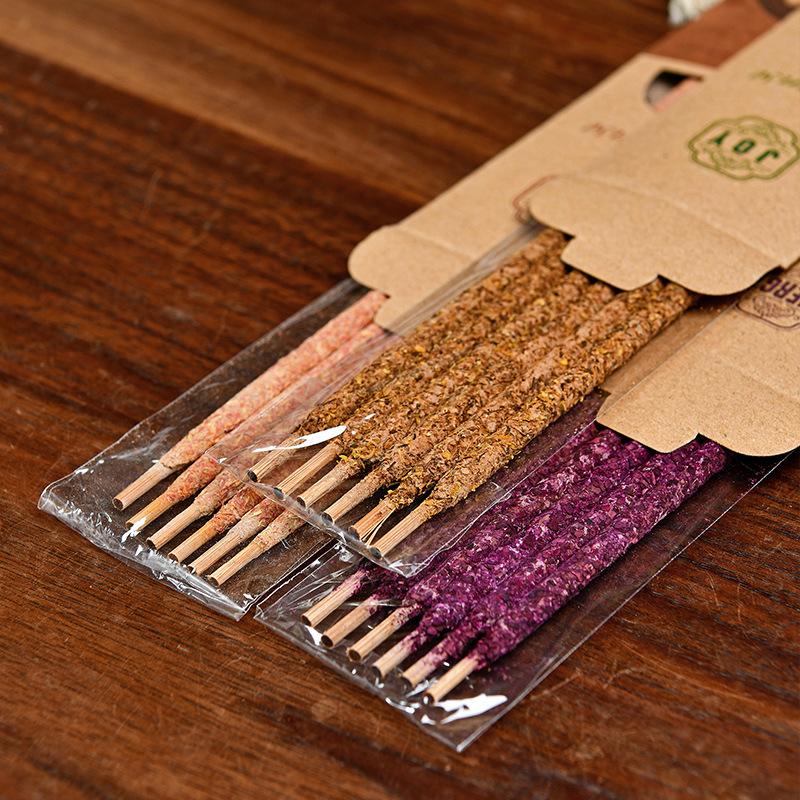 Натуральные палочки благовоний из розового сандала ручной работы, лаванда, османтус, чай, аромат для дома для медитации, йоги, массажа, праздничные подарки