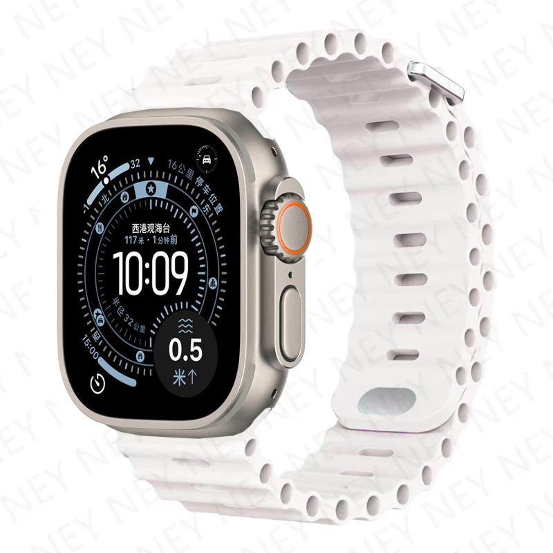 Straps for Apple Watch Band 44mm 40mm 45mm 49mm 41mm 42mm 46mm ocean bracelet correa iWatch series 7 6 3 se 8 Ultra 2 9 10 11