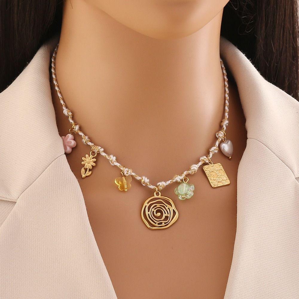 Богемское ожерелье со звездой Морская серия Ожерелье на ключицу Модное океаническое ожерелье Лето